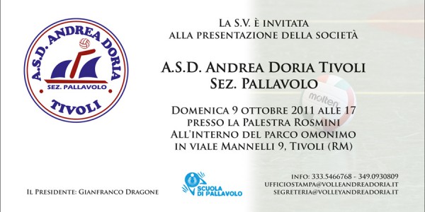 Invito Presentazione Andrea Doria 2011